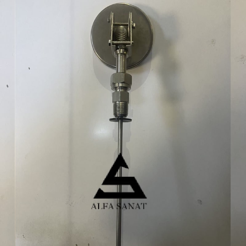 ترمومتر بی متال ویکا با نمایش اتصالات و طراحی نصب استاندارد