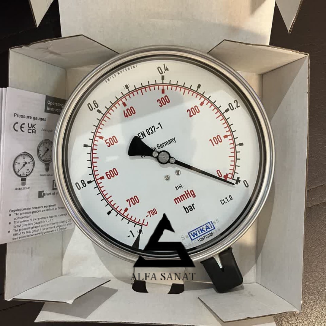مانومتر wika با قابلیت اندازه گیری فشار در صنایع مختلف